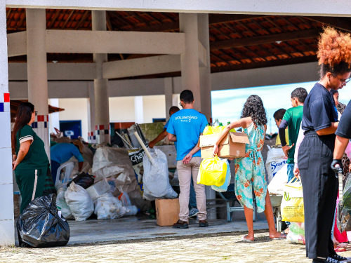 Plastitroque em Coqueiro Seco coleta quase 2 toneladas de resíduos plásticos