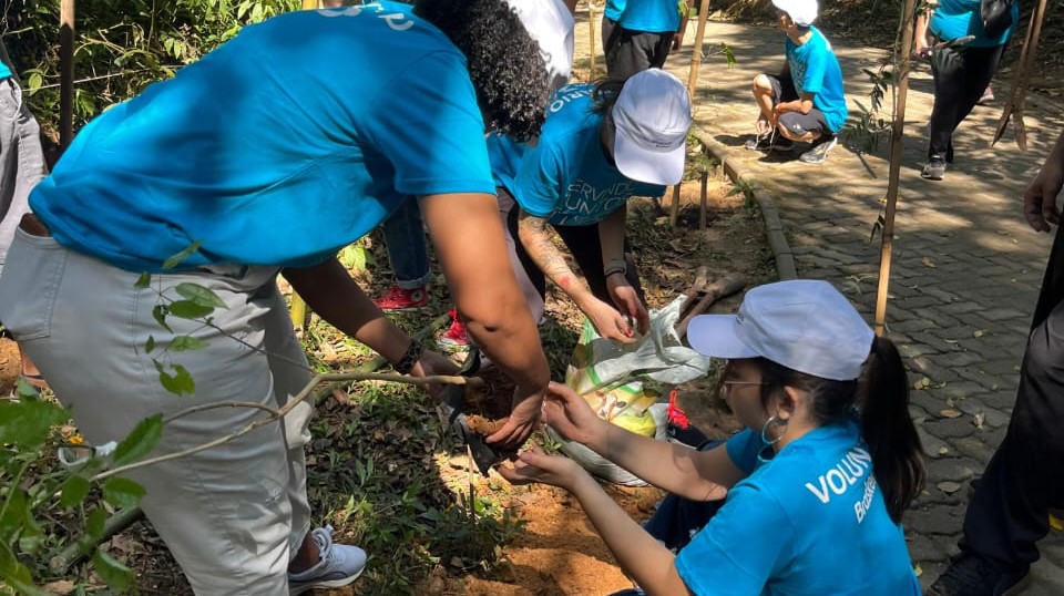 Braskem realiza plantio de mudas nativas no Parque da Gruta, em Mauá, durante a We Care
