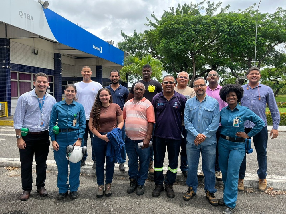 Estudantes do curso de Eficiência Energética Industrial visitam unidade da Braskem no Polo de Camaçari