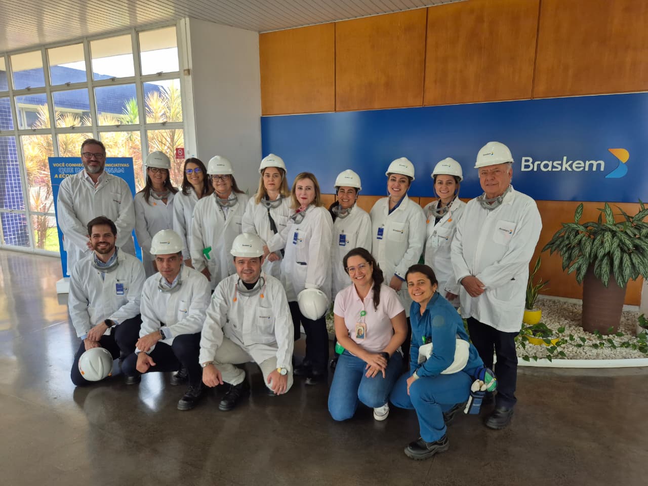 Representantes da Federação das Indústrias do Estado de Goiás visitam unidade da Braskem no Polo Industrial de Camaçari