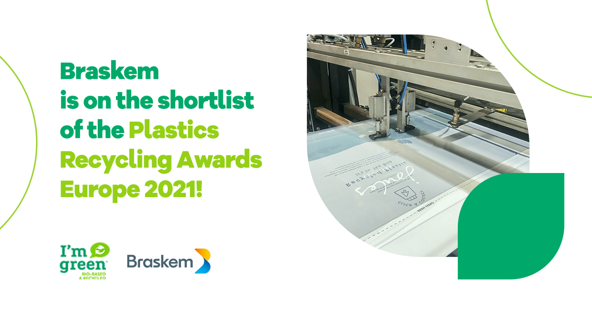 Braskem finalist at the Plastics Recycling Awards Europe 2021