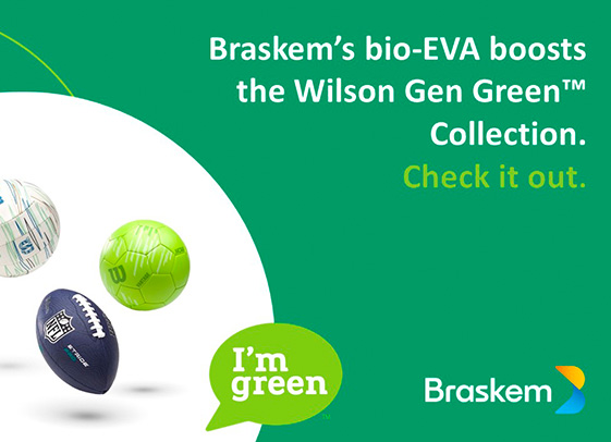 Braskem's Bio-EVA Boosts the Wilson® Gen Green<sup>TM</sup> Collection