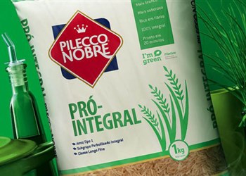 Embalagem de arroz com PE Verde